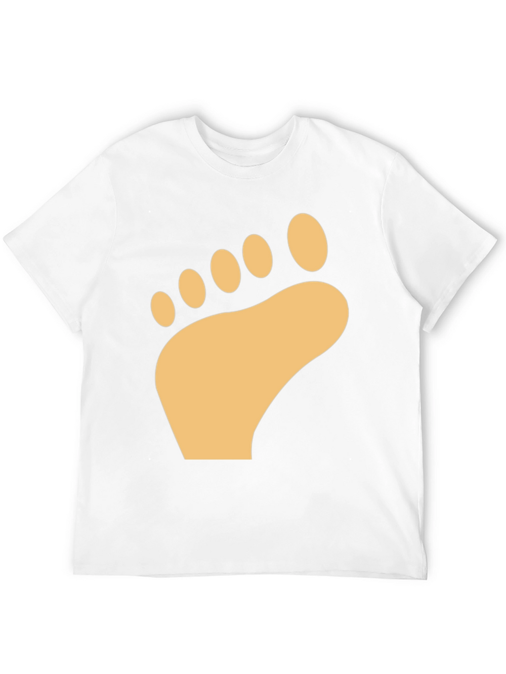 Barefoot Print T-Shirt - Soft Cotton Comfort