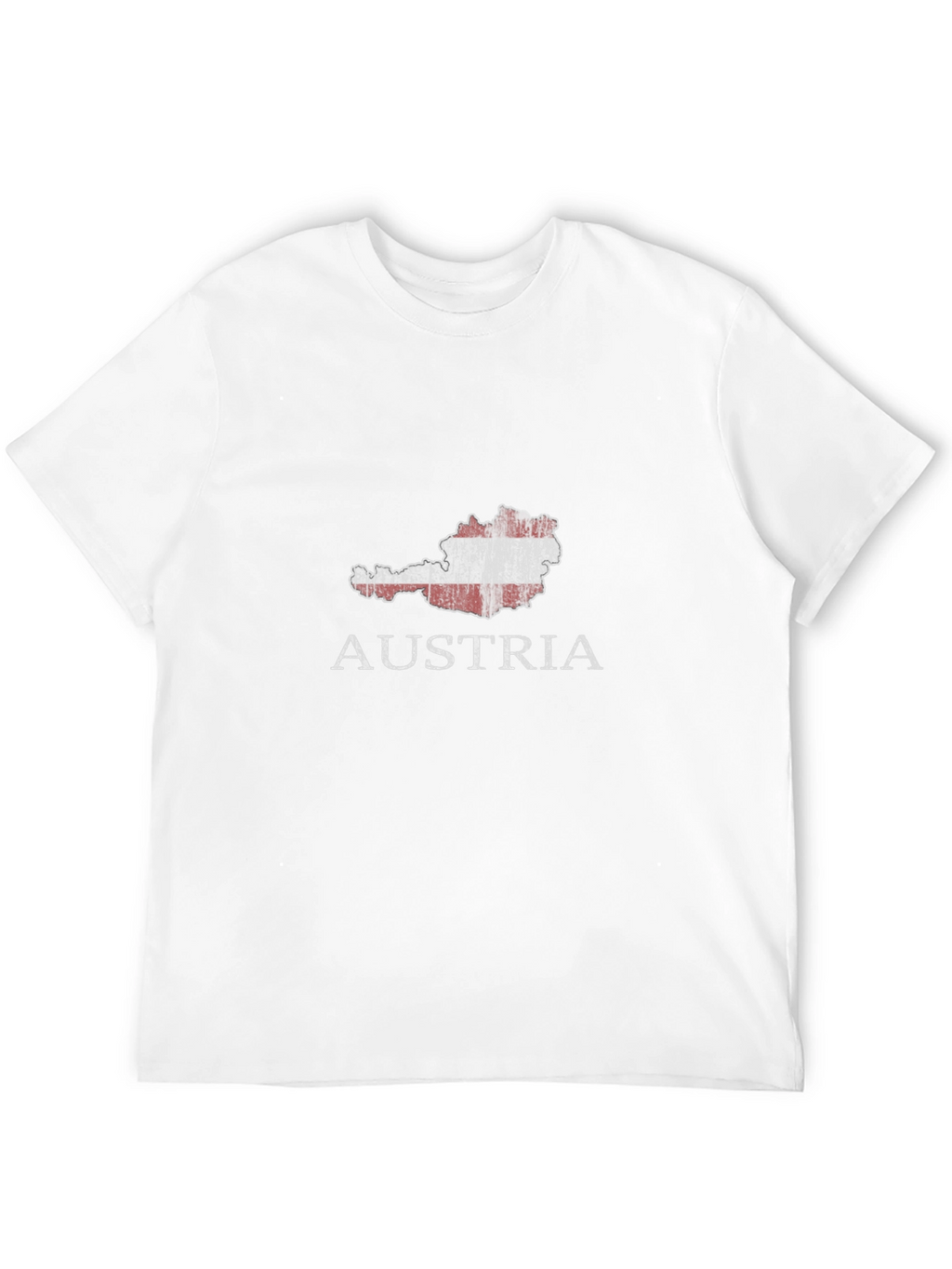 Austria Map Flag T-Shirt - Black Graphic Tee