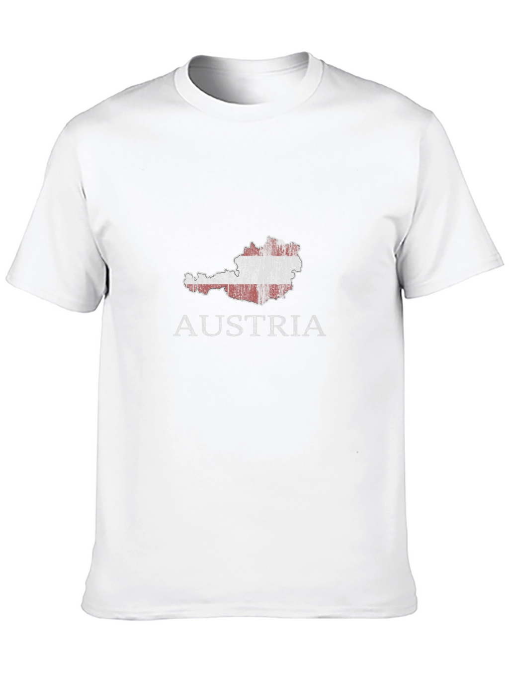 Austria Map Flag T-Shirt - Black Graphic Tee