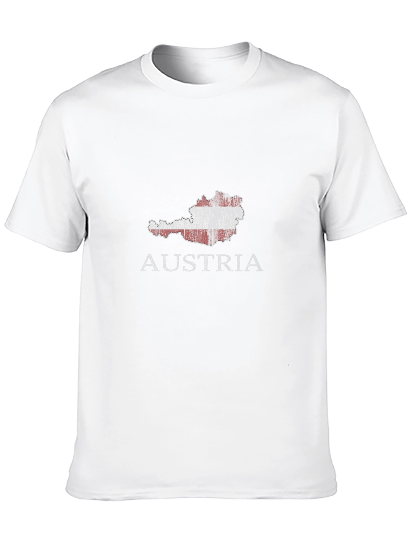 Austria Map Flag T-Shirt - Black Graphic Tee