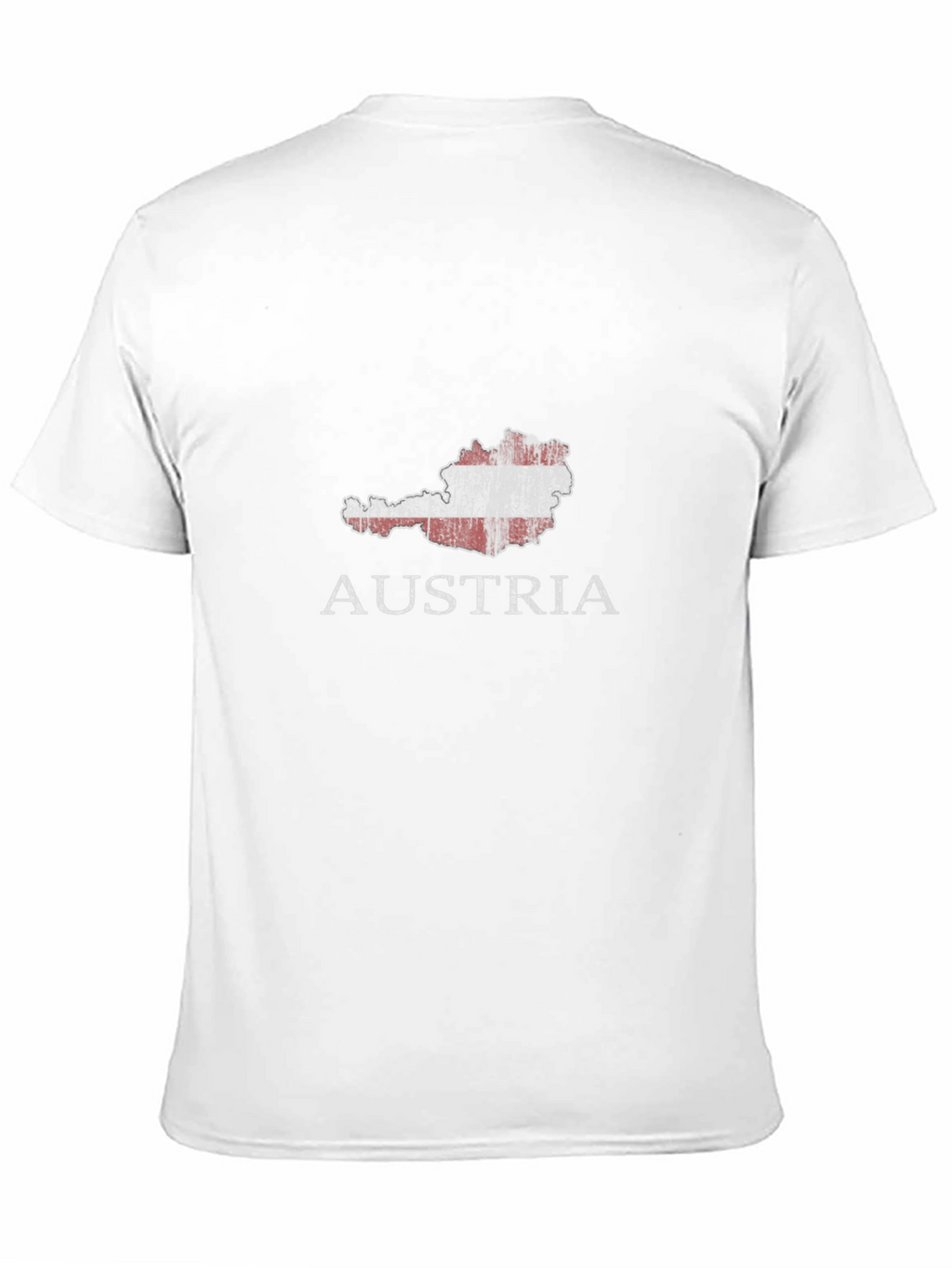 Austria Map Flag T-Shirt - Black Graphic Tee