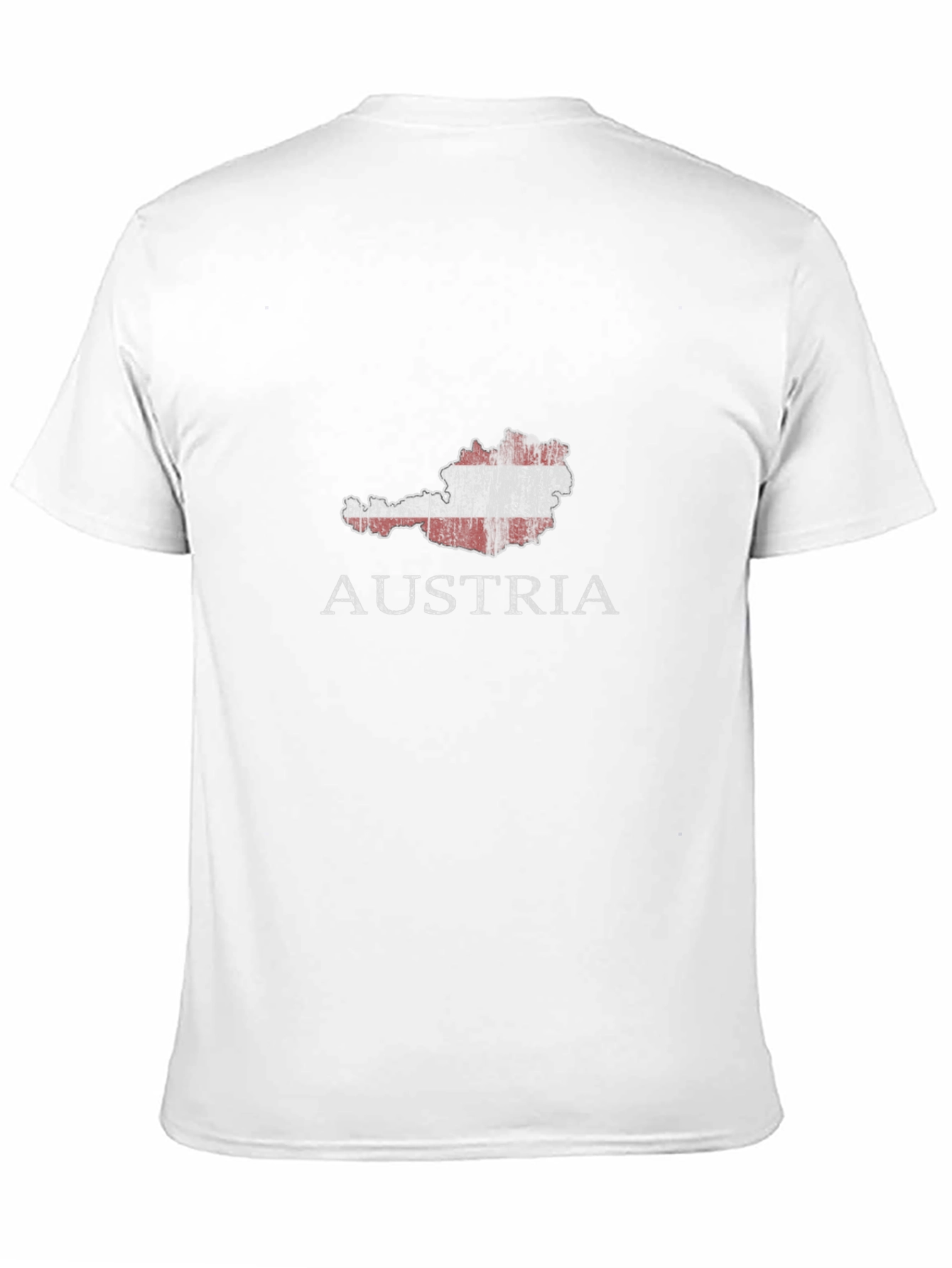 Austria Map Flag T-Shirt - Black Graphic Tee