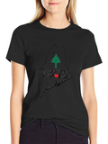 Lewiston Strong Maine Outline T-Shirt