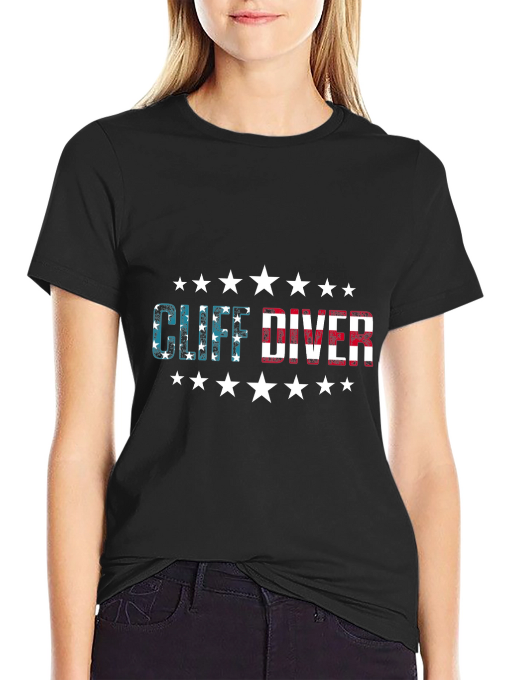 Cliff Diver T-Shirt - Patriotic Design