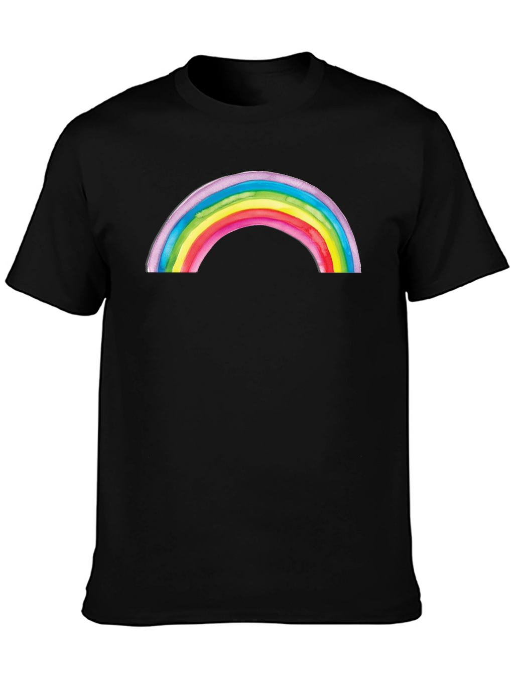 Rainbow Graphic Black T-Shirt