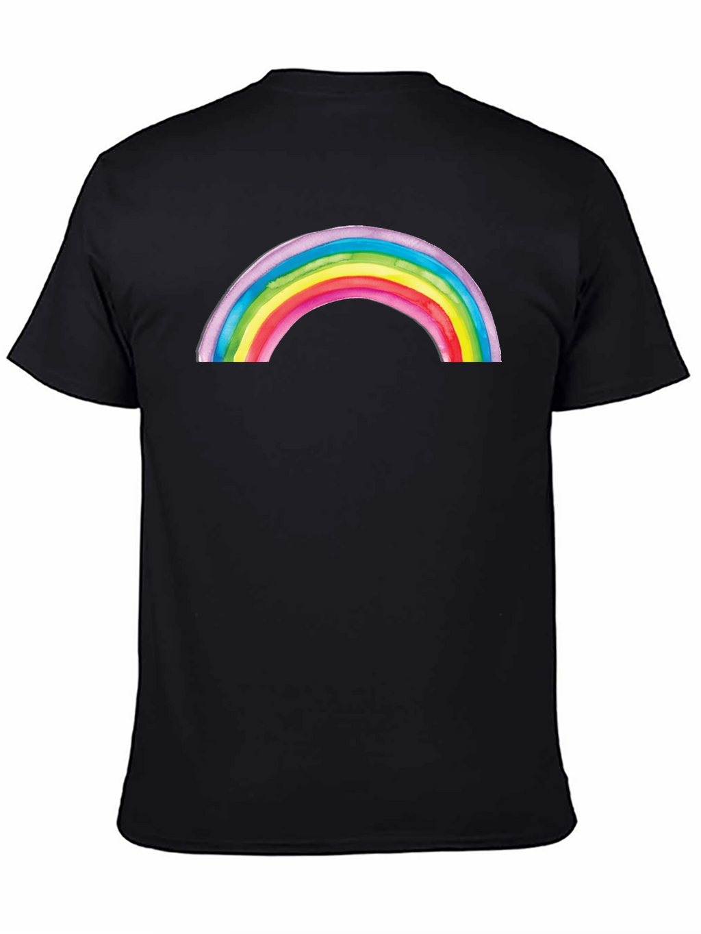 Rainbow Graphic Black T-Shirt
