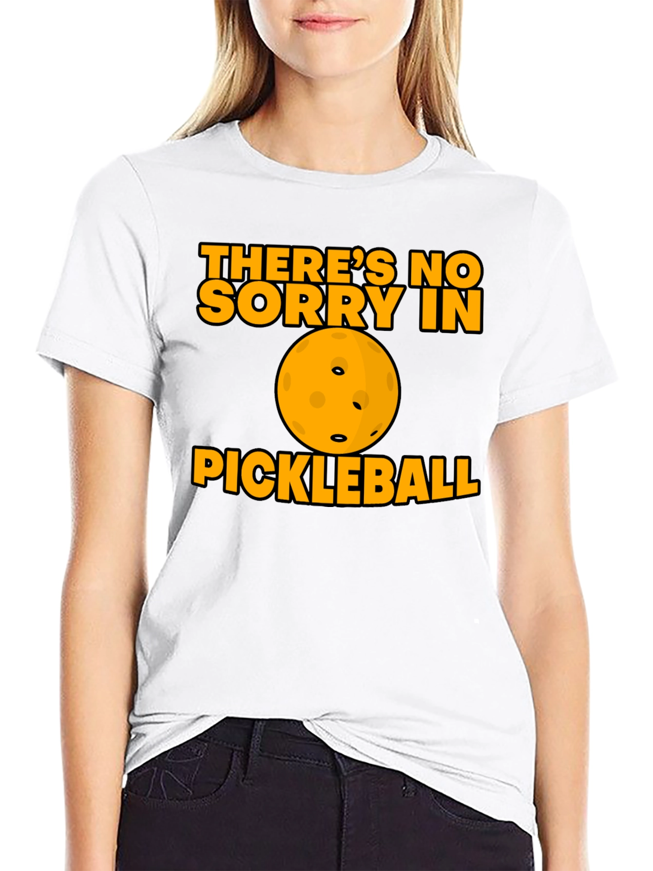 Funny Pickleball T-Shirt - No Sorry