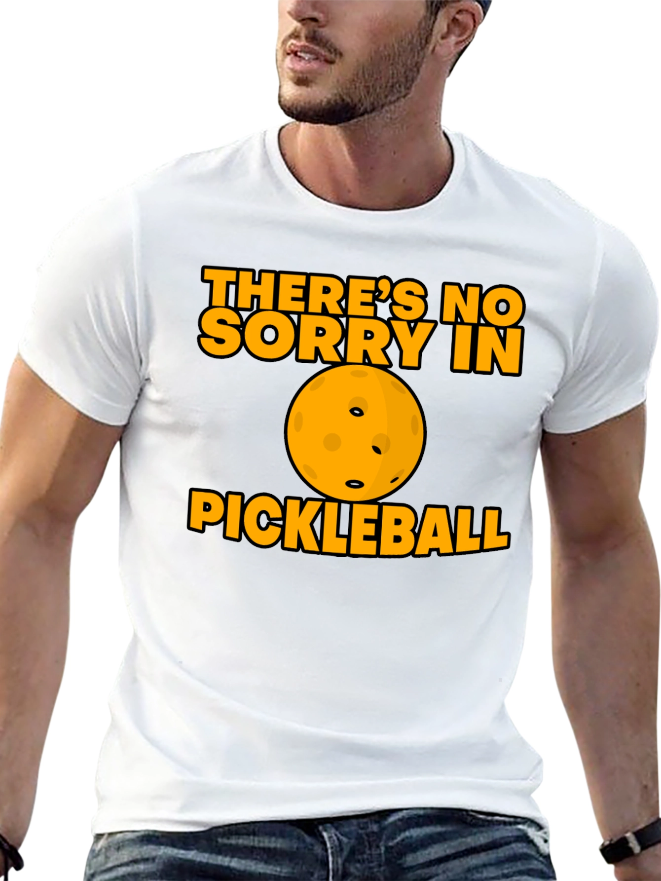 Funny Pickleball T-Shirt - No Sorry