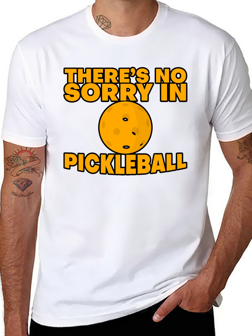 Funny Pickleball T-Shirt - No Sorry