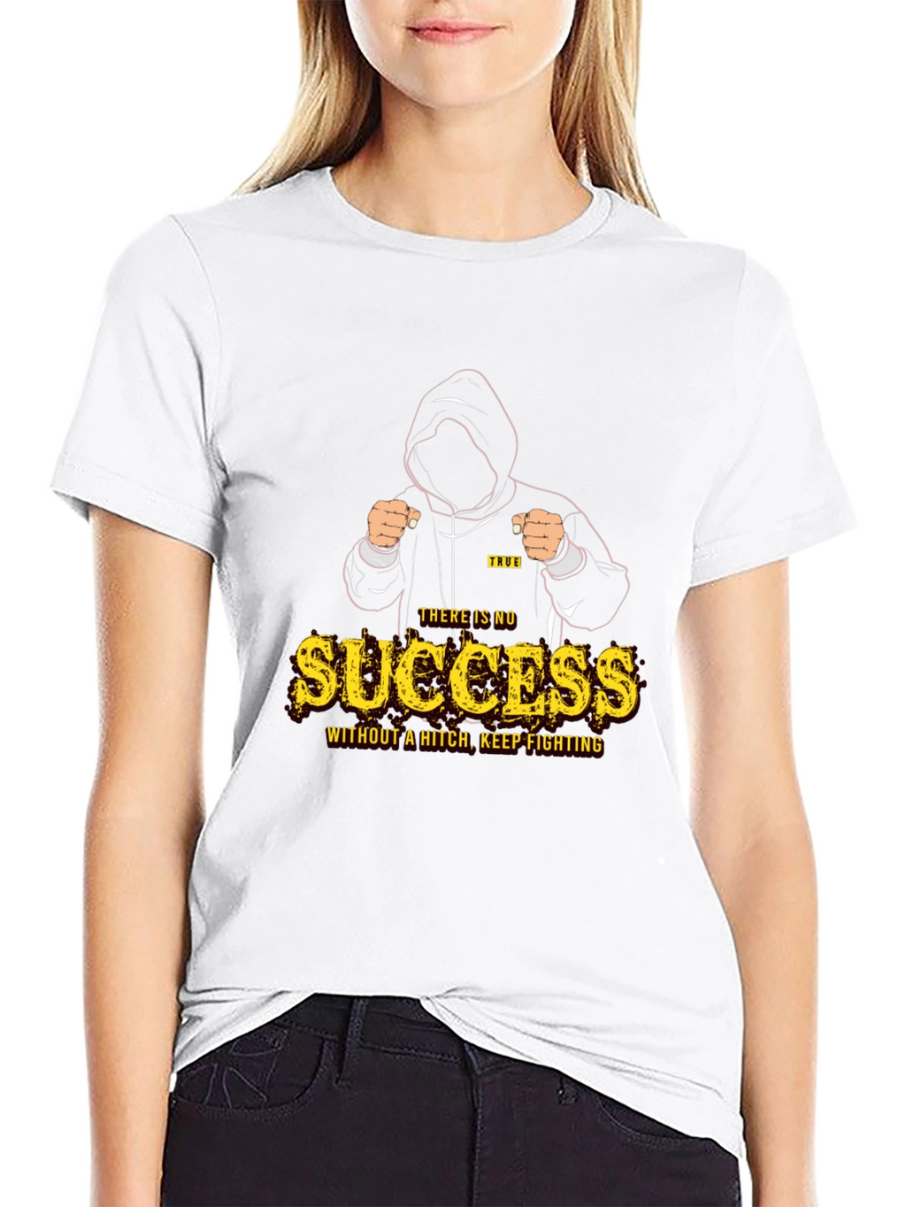 Motivational Success Graphic Print Tee