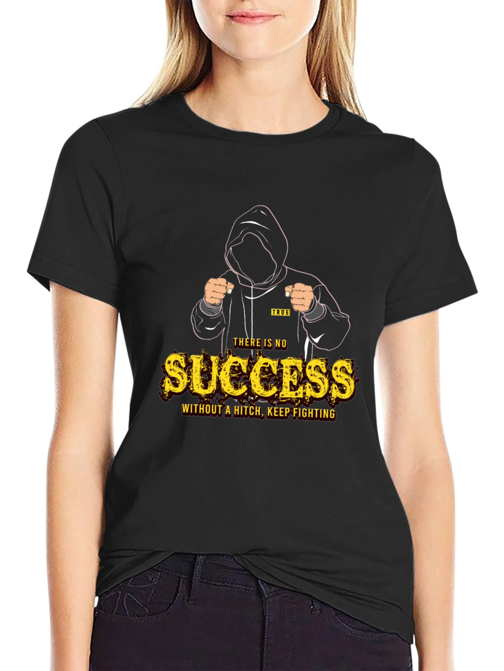 Motivational Success Graphic Print Tee