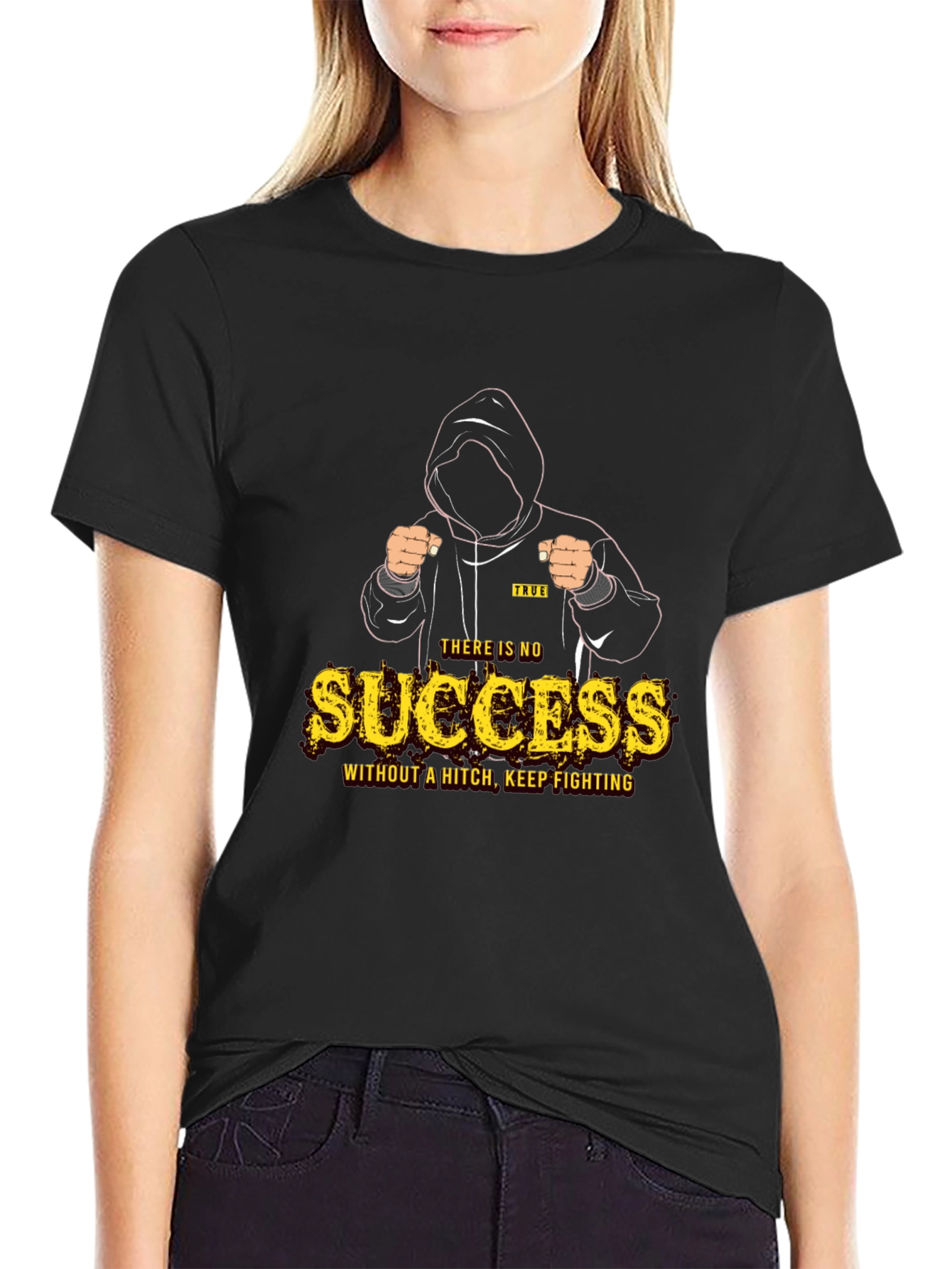 Motivational Success Graphic Print Tee