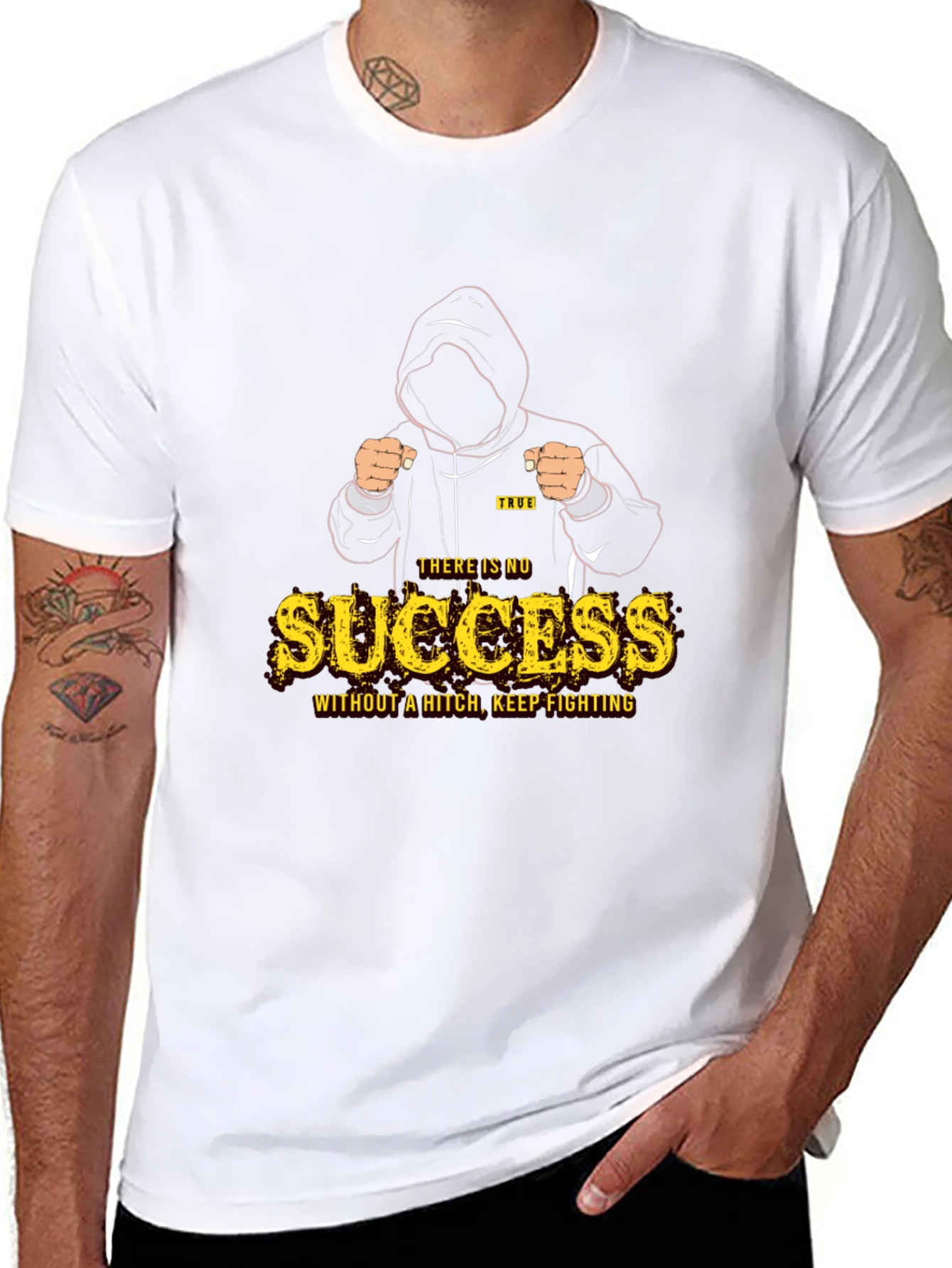 Motivational Success Graphic Print Tee
