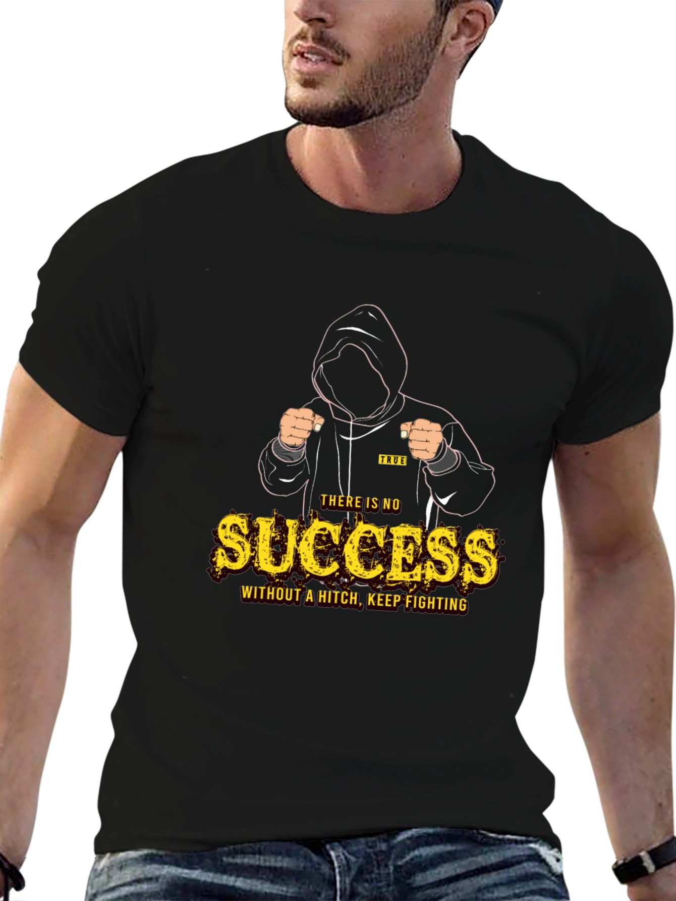 Motivational Success Graphic Print Tee