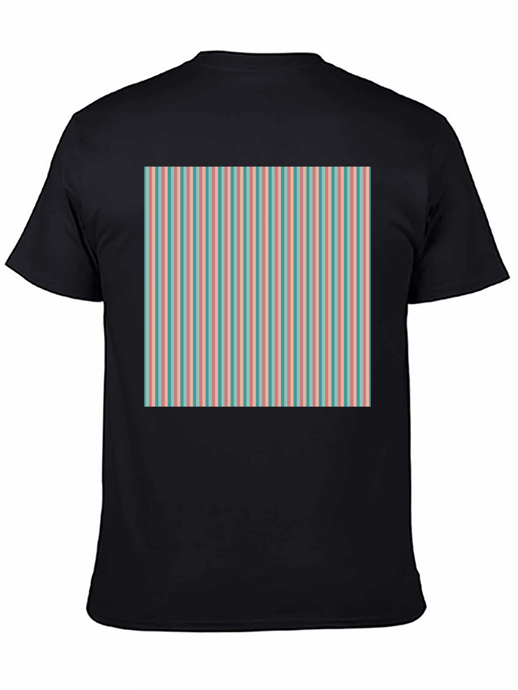Striped Pattern Tee - Retro Style