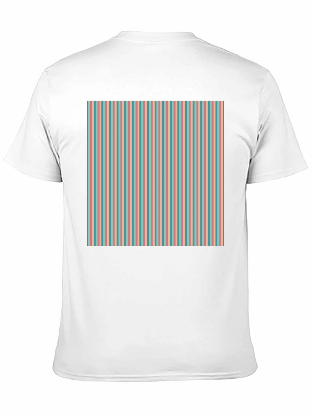 Striped Pattern Tee - Retro Style