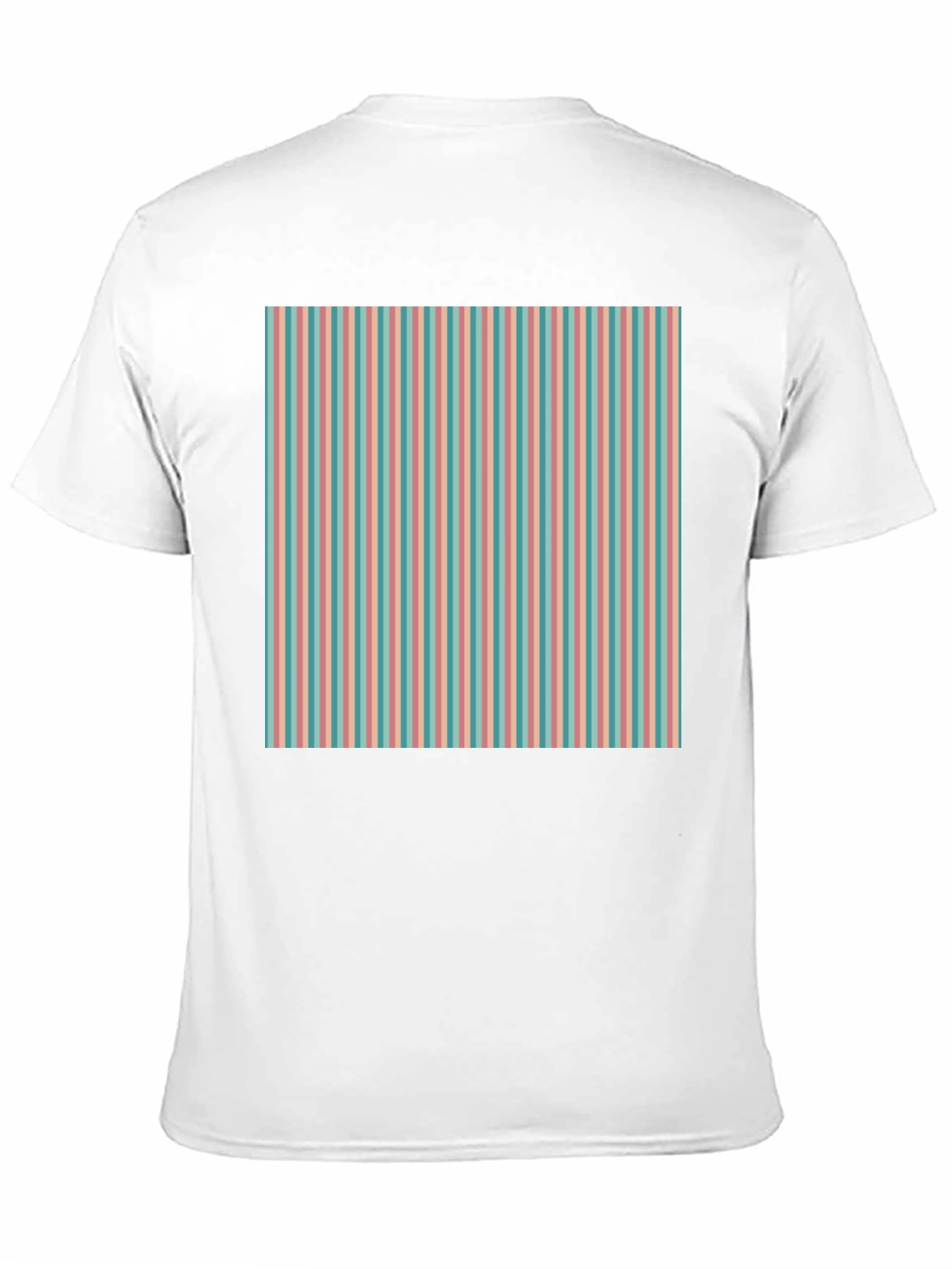 Striped Pattern Tee - Retro Style