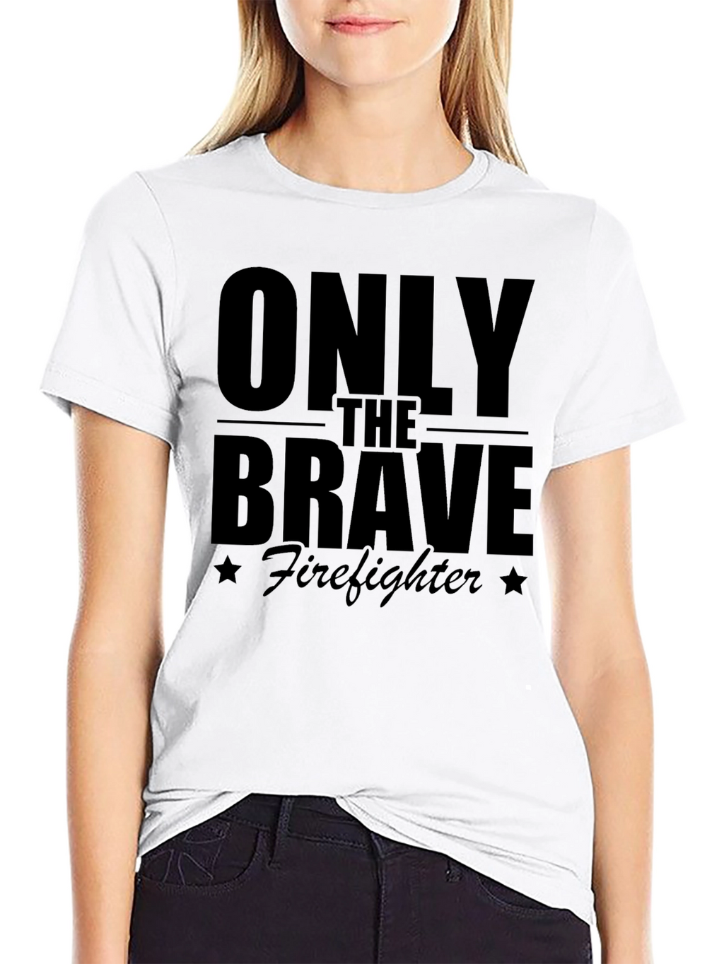 Only The Brave Firefighter Graphic T-Shirt