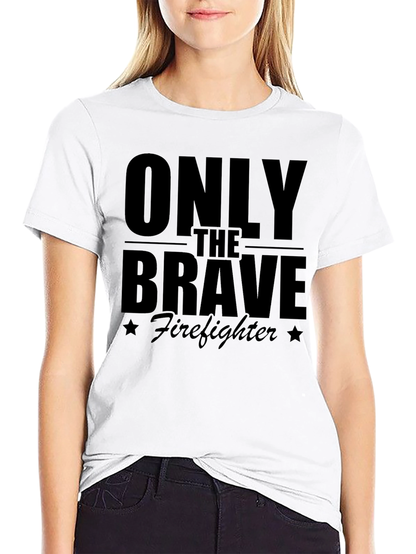 Only The Brave Firefighter Graphic T-Shirt