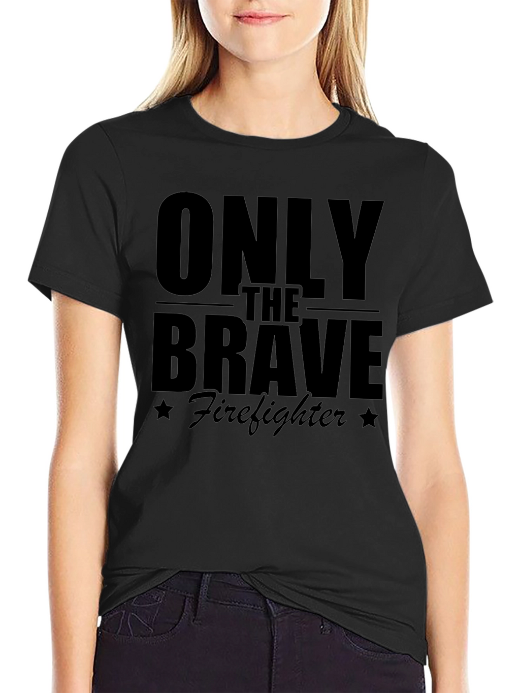 Only The Brave Firefighter Graphic T-Shirt