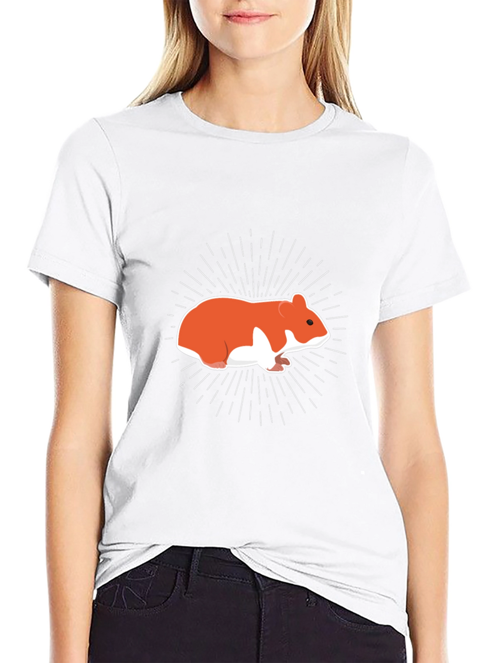 Hamster Graphic Tee - Mens Black T-Shirt