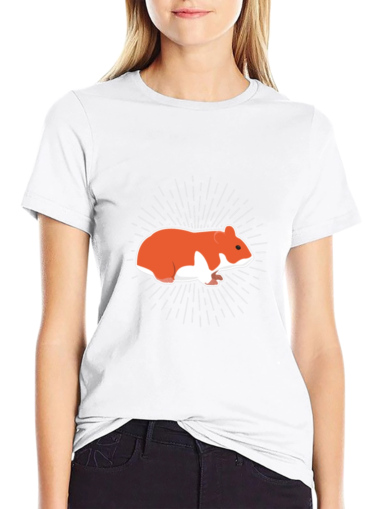 Hamster Graphic Tee - Mens Black T-Shirt