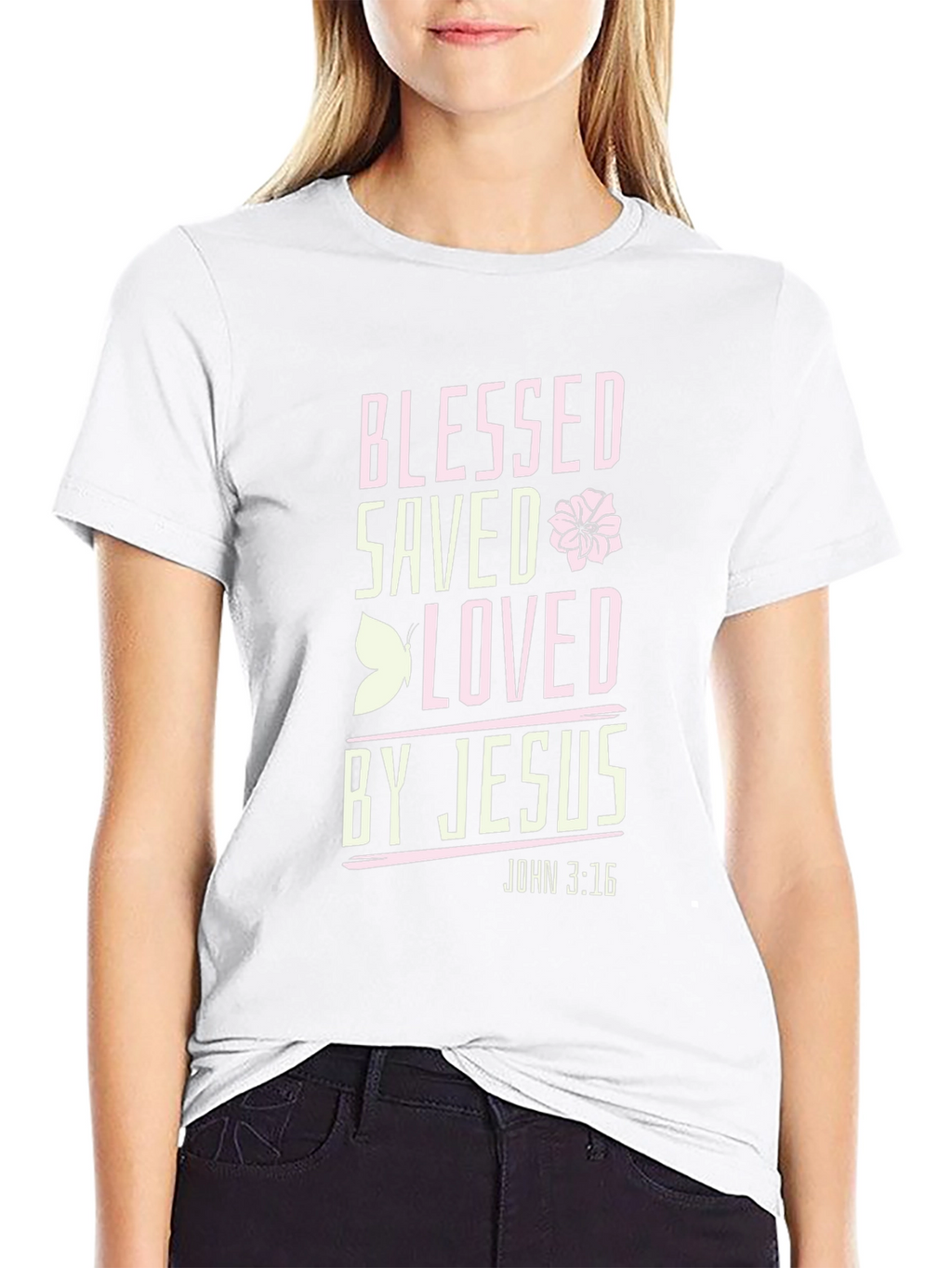 Blessed Saved Loved by Jesus T-Shirt