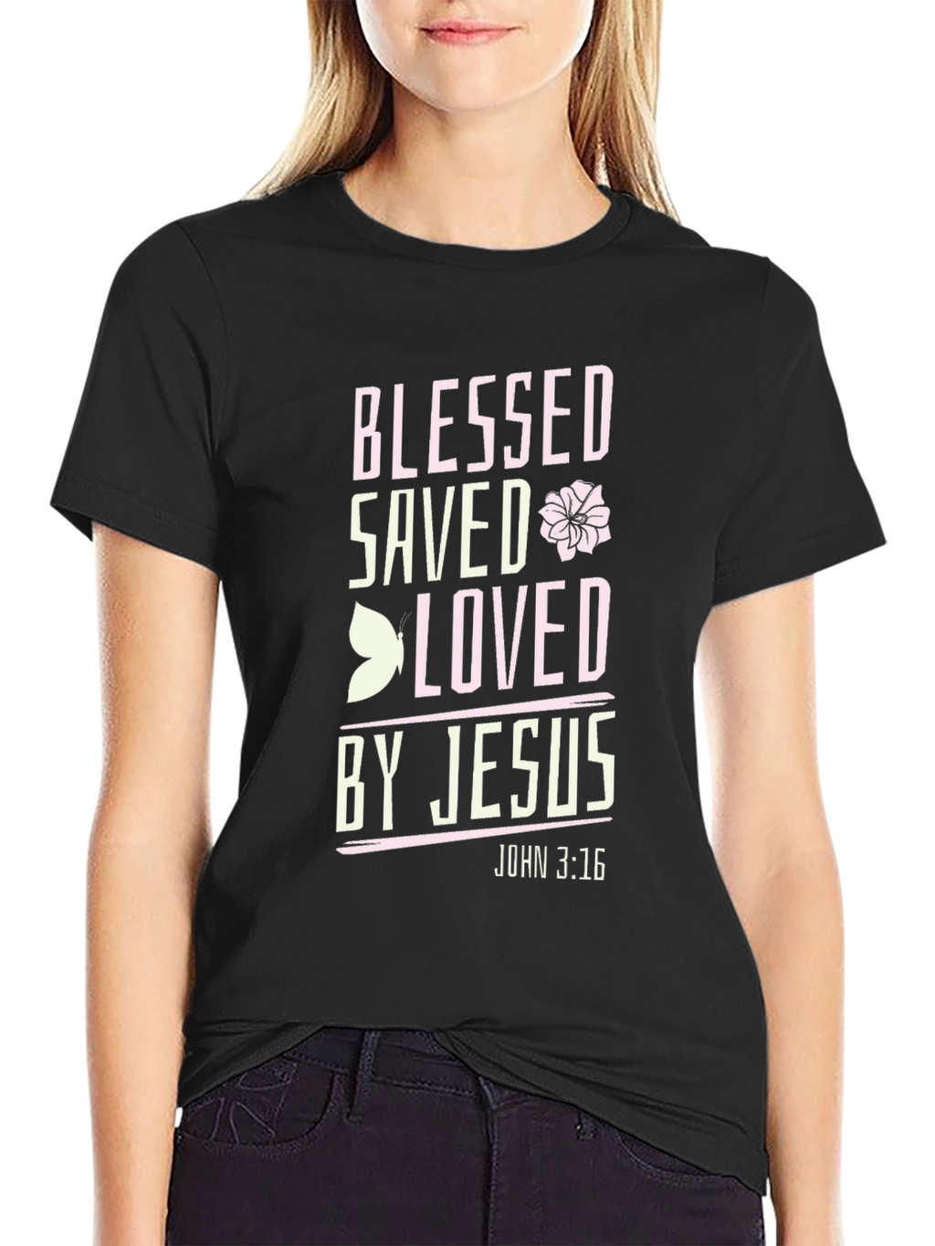 Blessed Saved Loved by Jesus T-Shirt