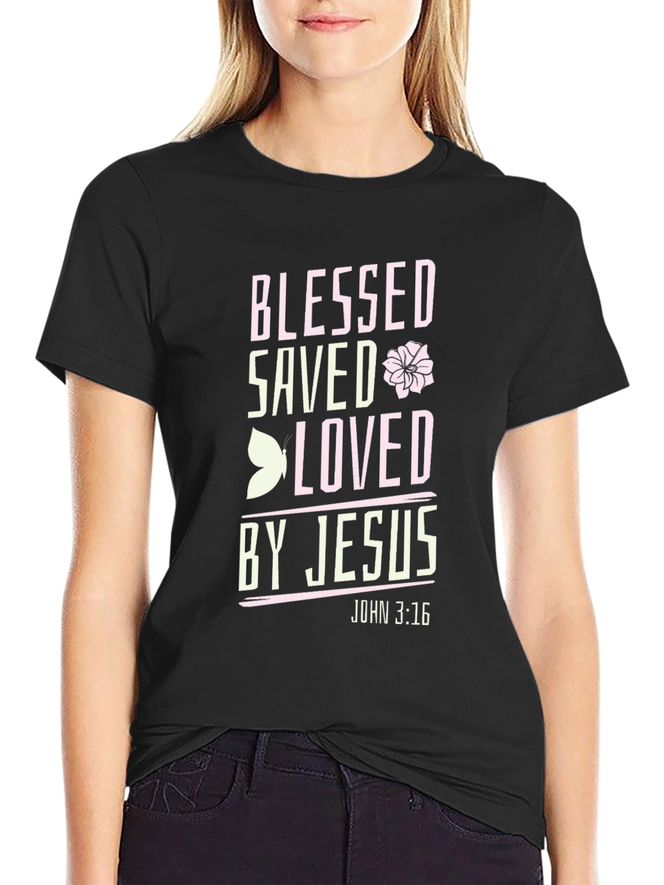 Blessed Saved Loved by Jesus T-Shirt