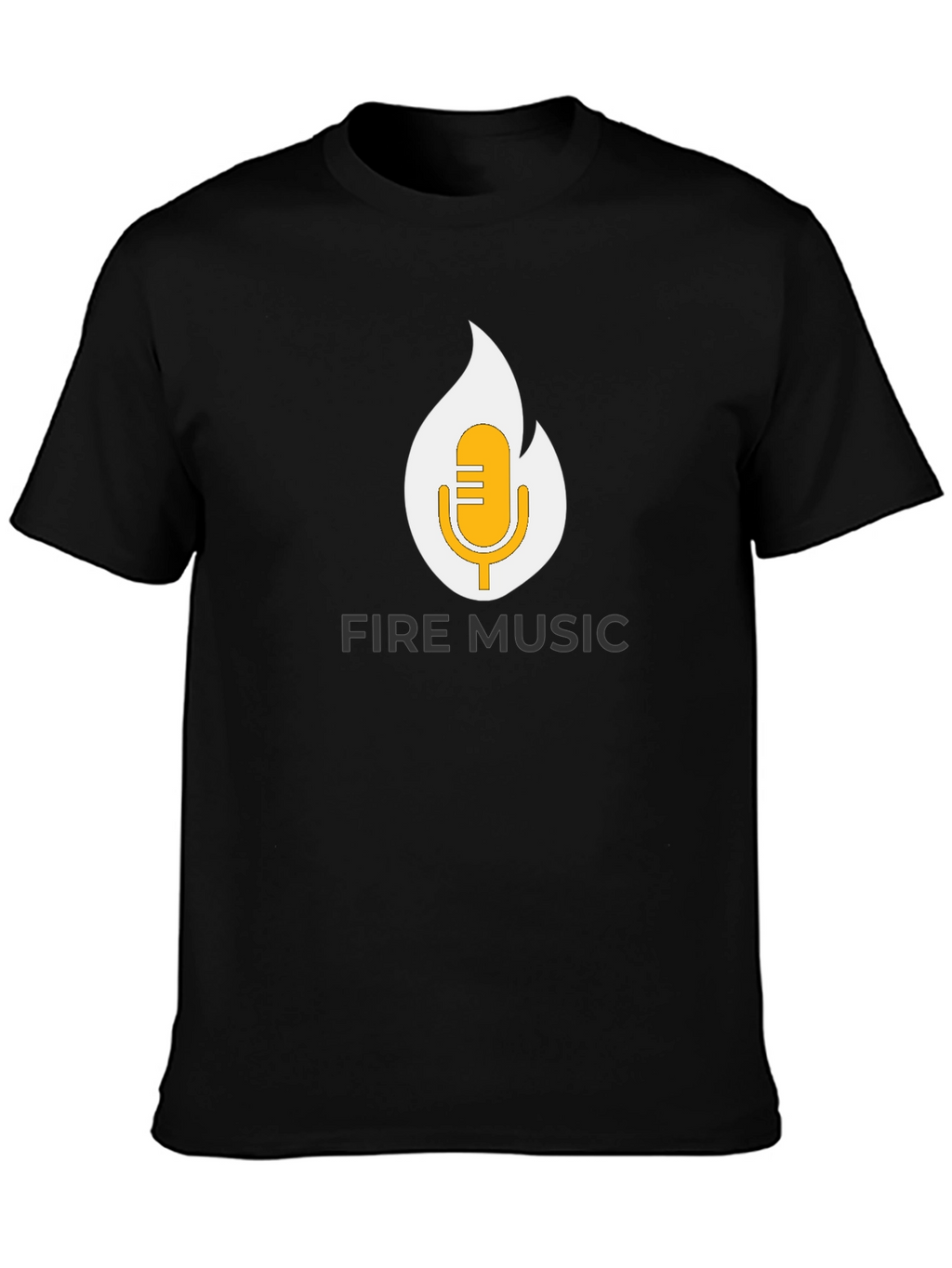 Fire Music T-Shirt - Black Graphic Tee