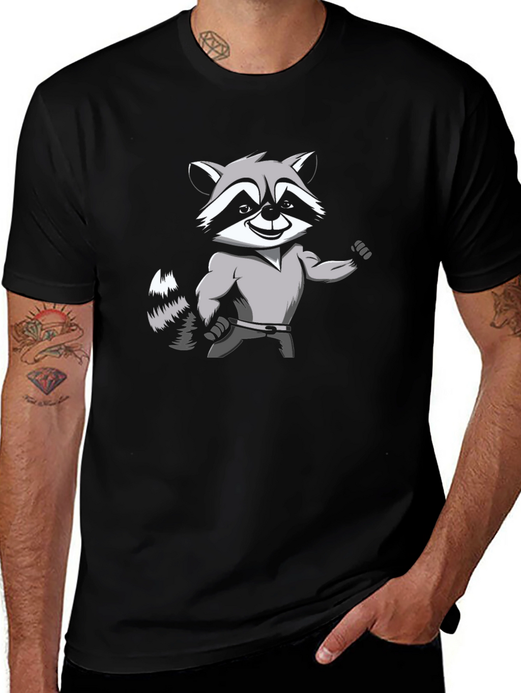 Raccoon Muscle Shirt