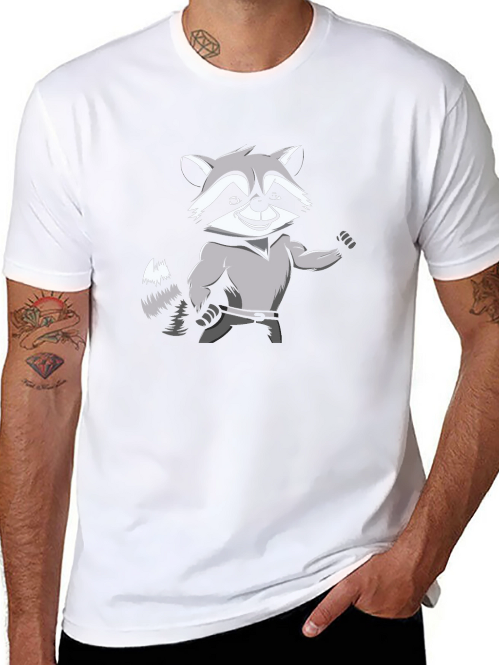 Raccoon Muscle Shirt
