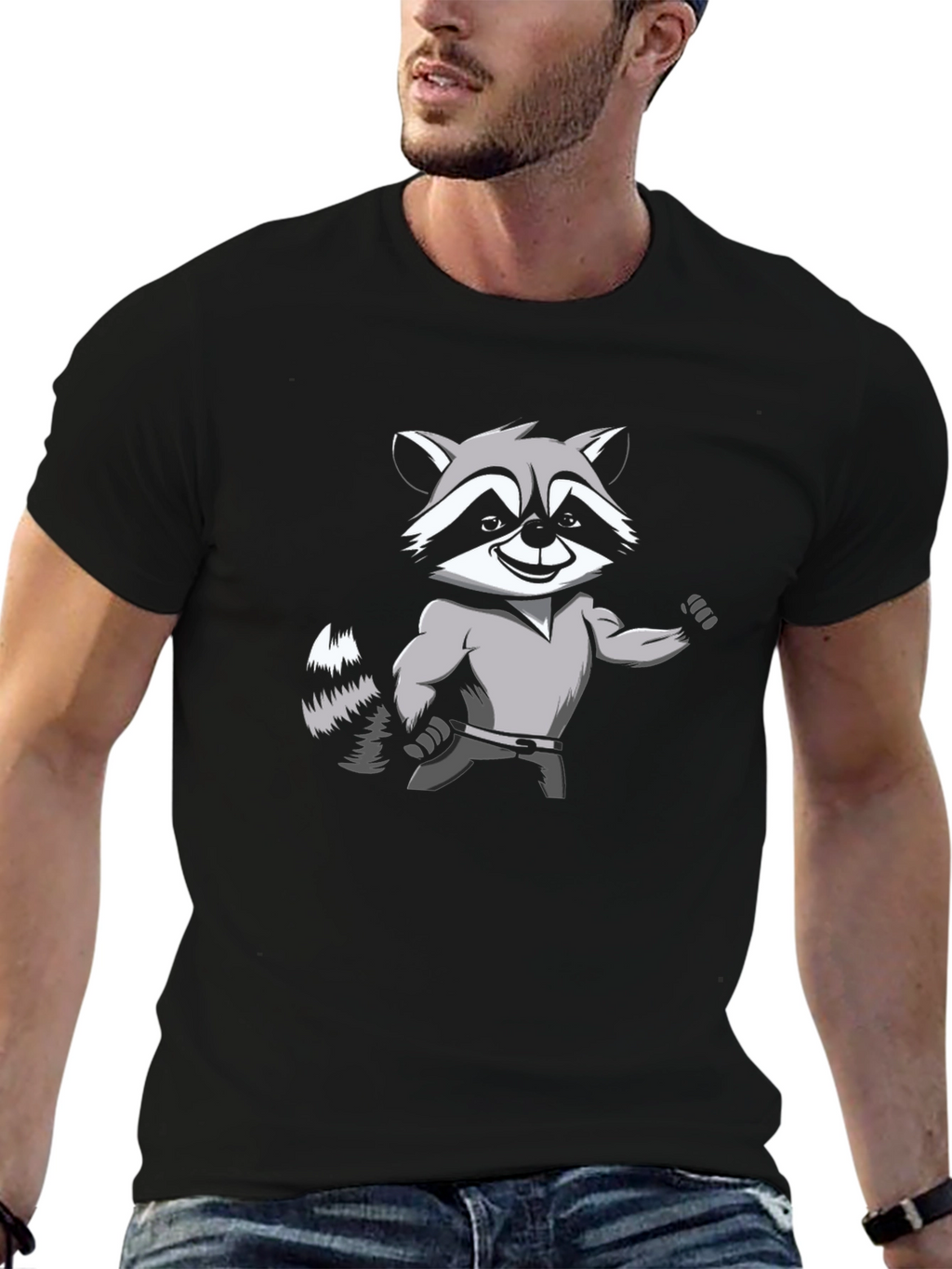 Raccoon Muscle Shirt