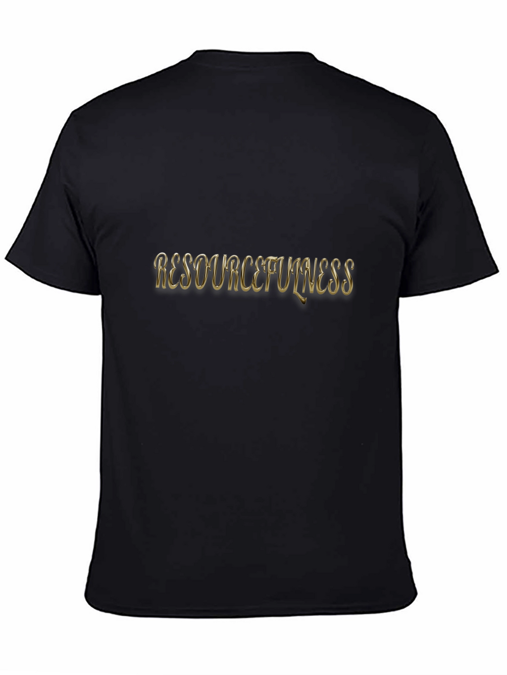 Resourcefulness Graphic Tee - Black Casual T-Shirt