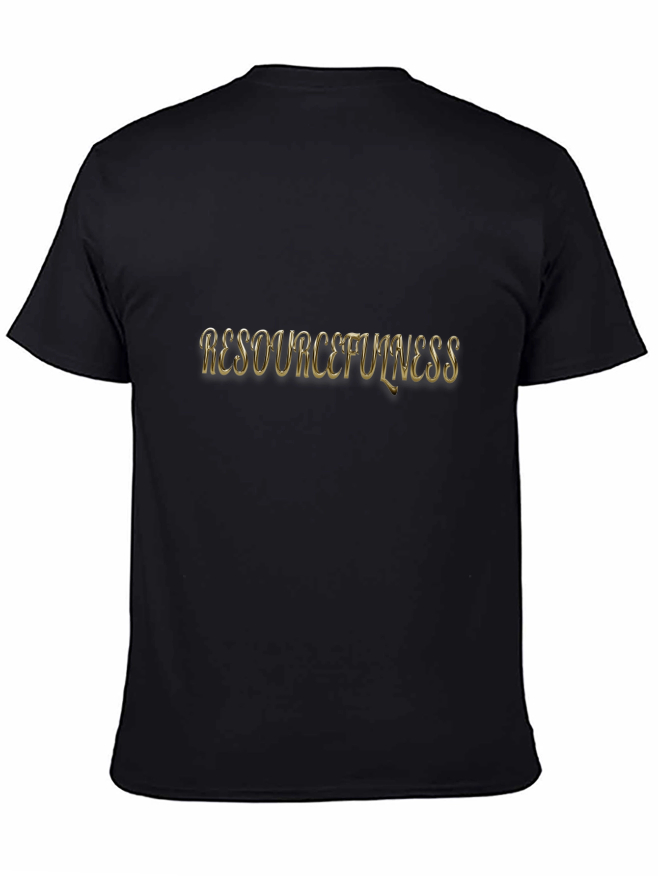 Resourcefulness Graphic Tee - Black Casual T-Shirt