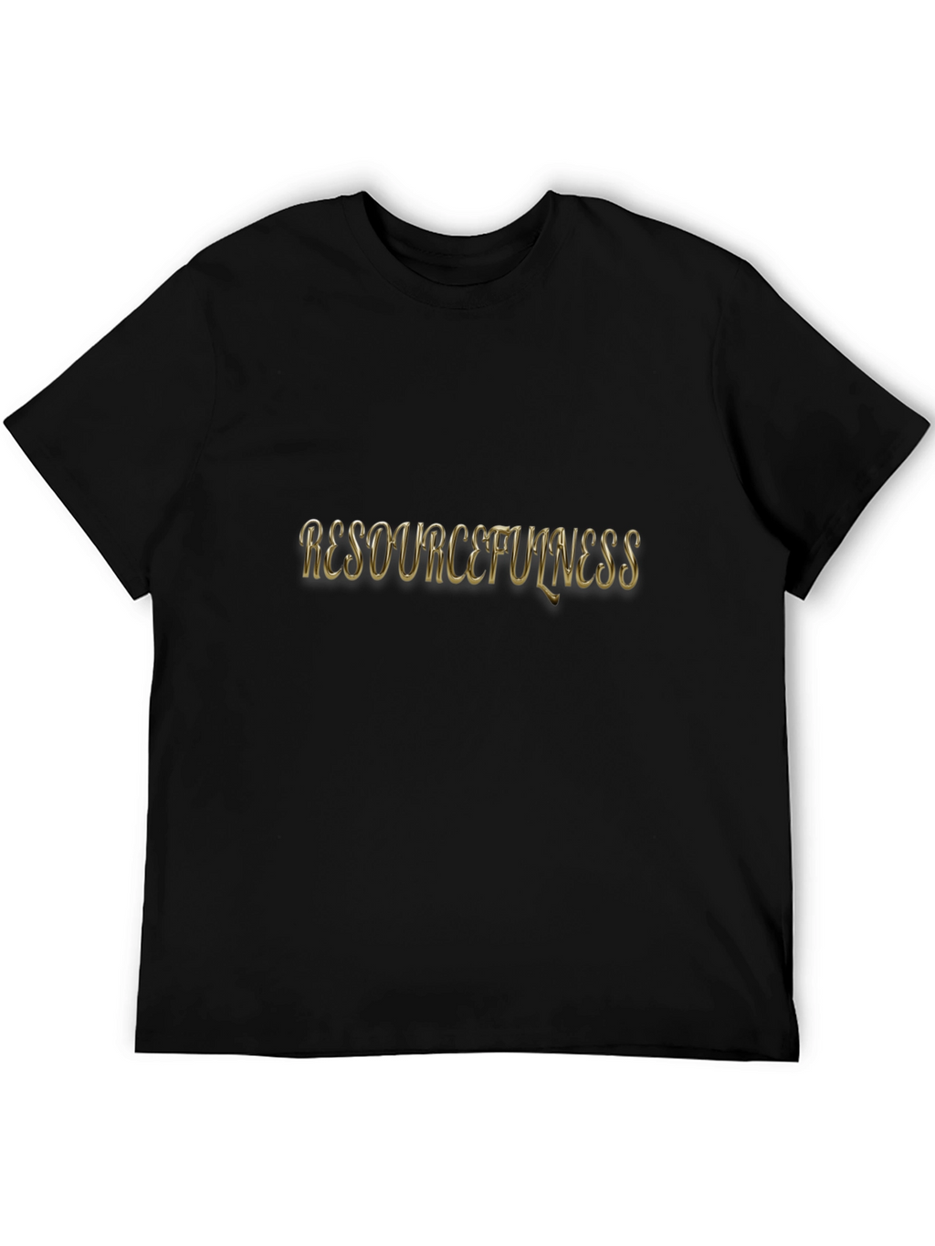 Resourcefulness Graphic Tee - Black Casual T-Shirt