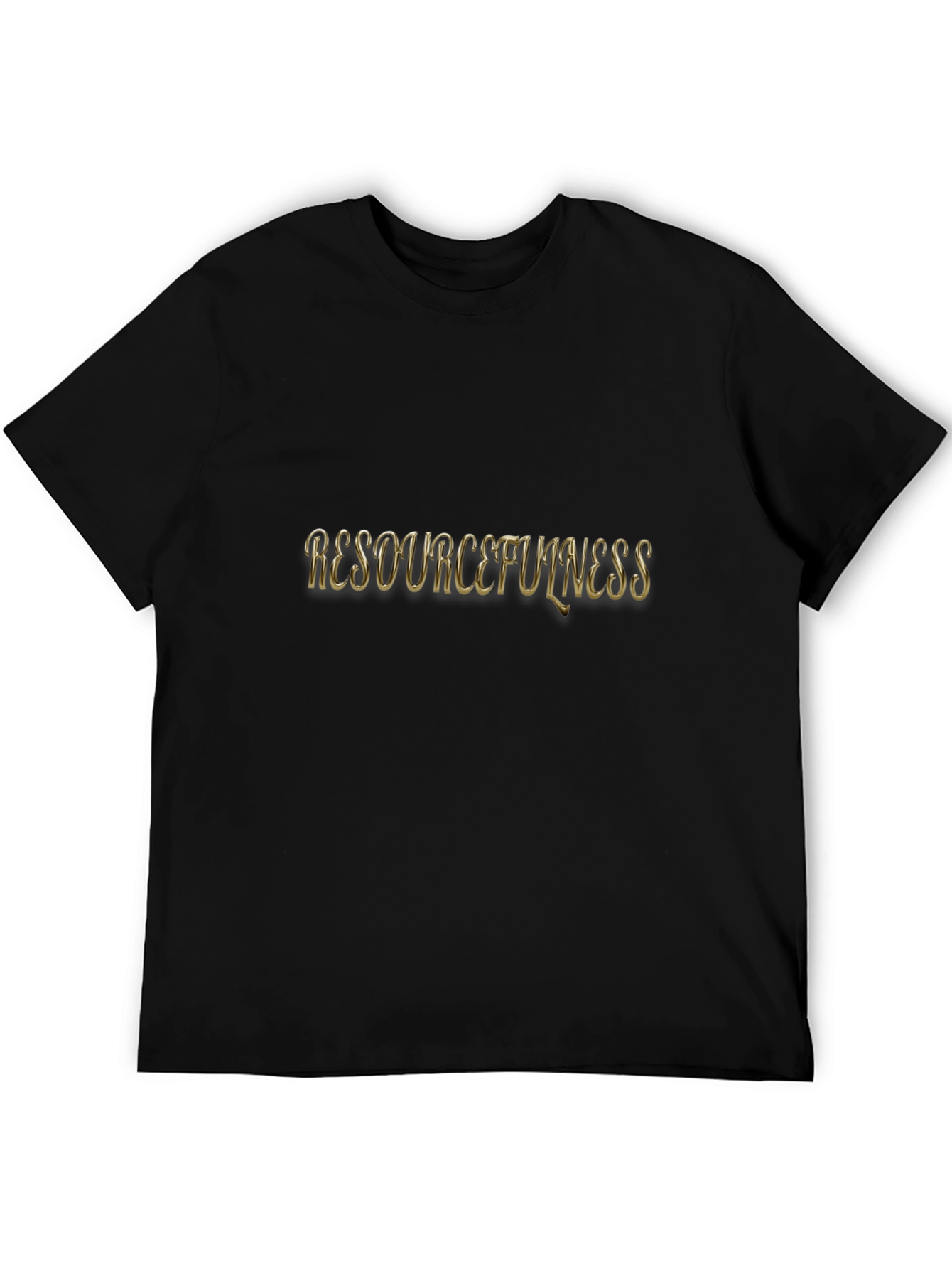 Resourcefulness Graphic Tee - Black Casual T-Shirt