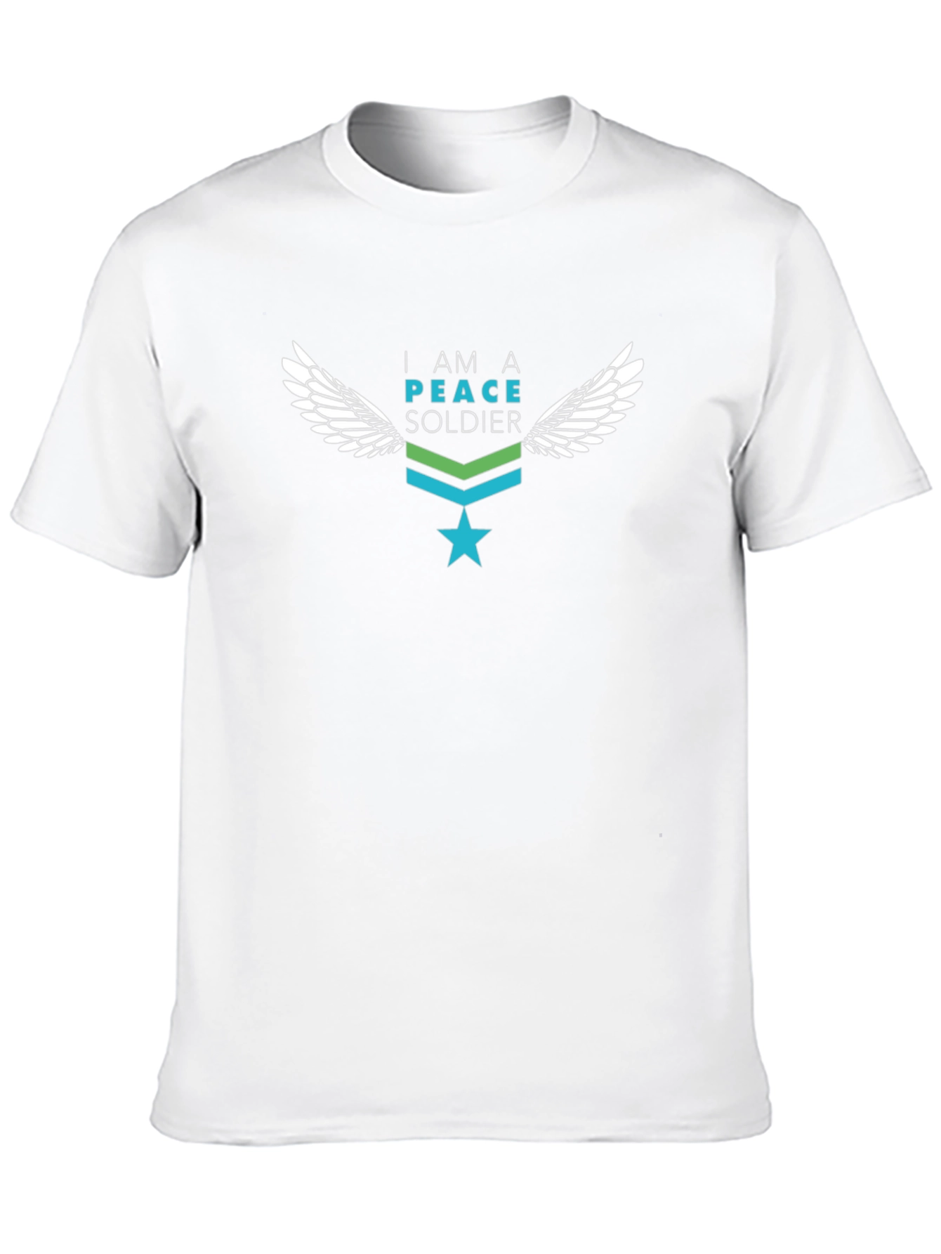 Peace Soldier Graphic T-Shirt - Black