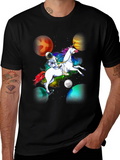 Astronaut Unicorn Galaxy T-Shirt