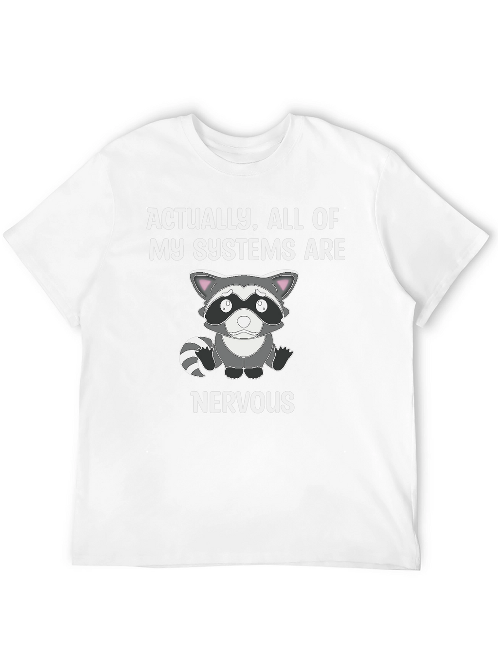 Nervous Raccoon Systems T-Shirt - Funny Graphic Tee
