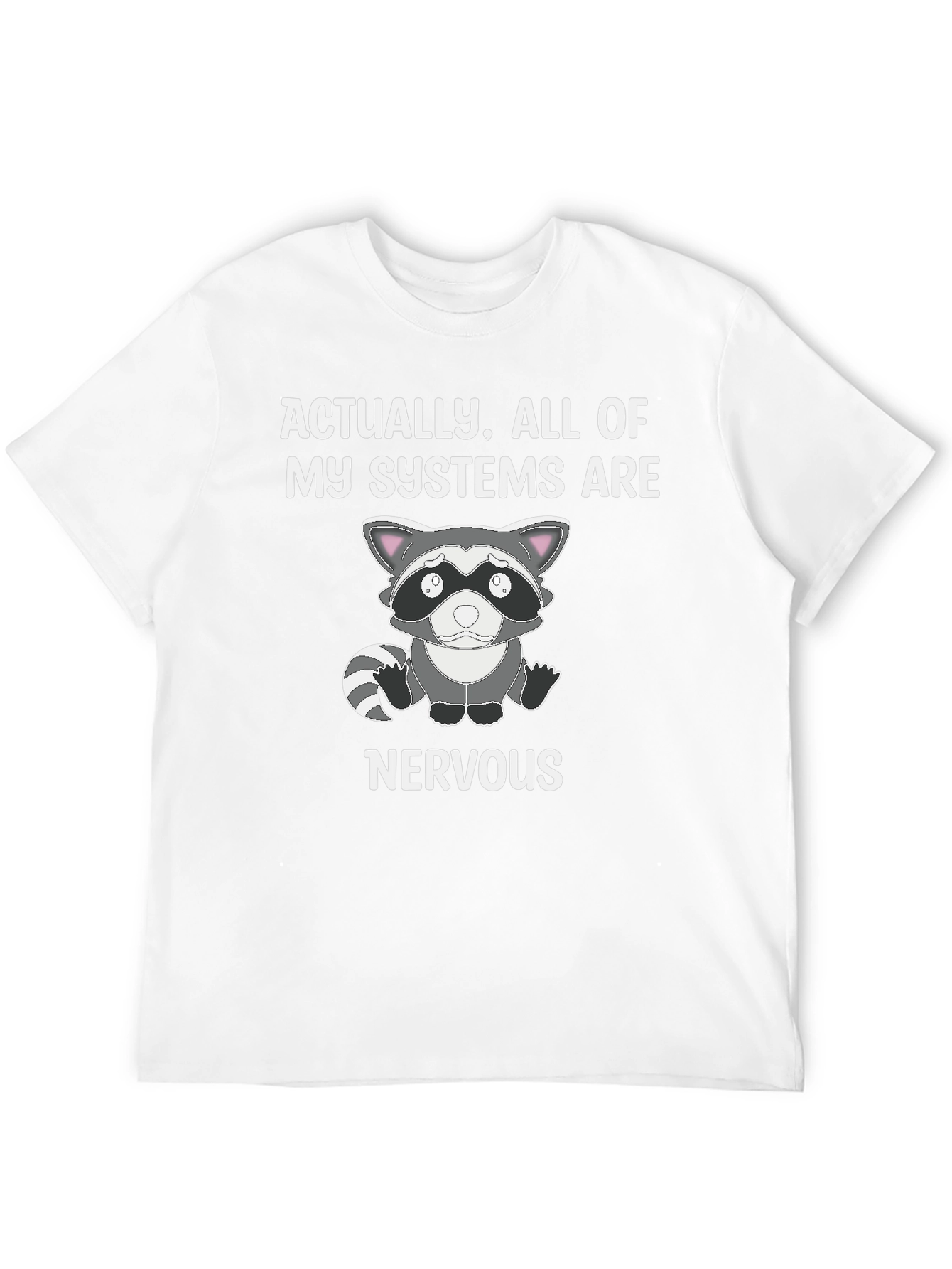 Nervous Raccoon Systems T-Shirt - Funny Graphic Tee