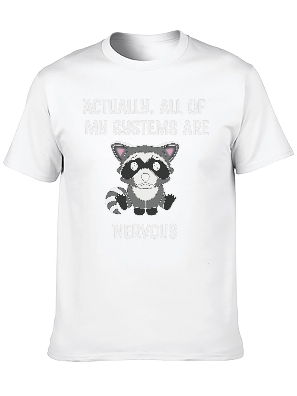 Nervous Raccoon Systems T-Shirt - Funny Graphic Tee
