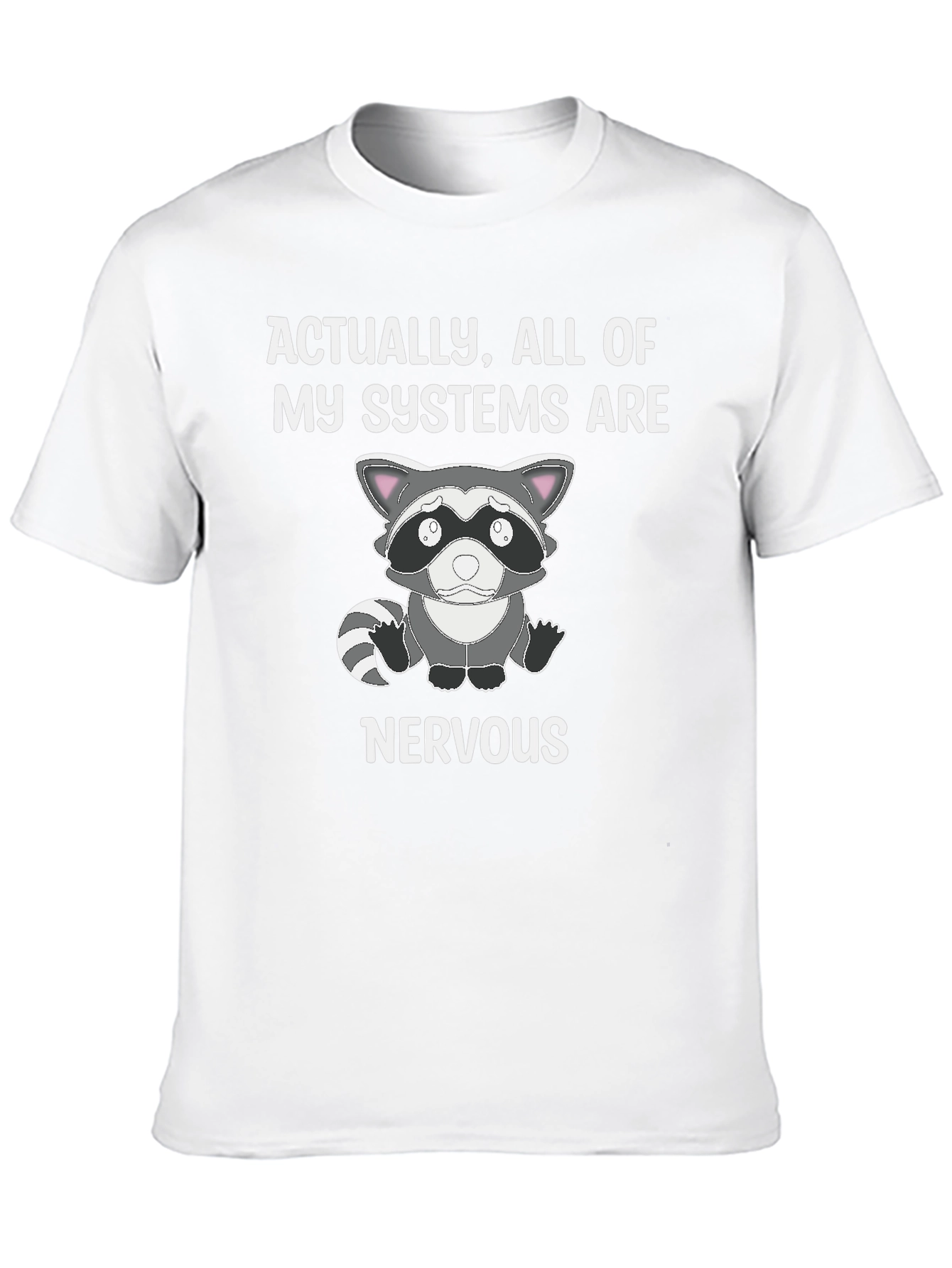 Nervous Raccoon Systems T-Shirt - Funny Graphic Tee