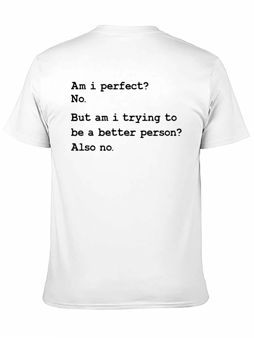 Am I Perfect? No Funny T-Shirt