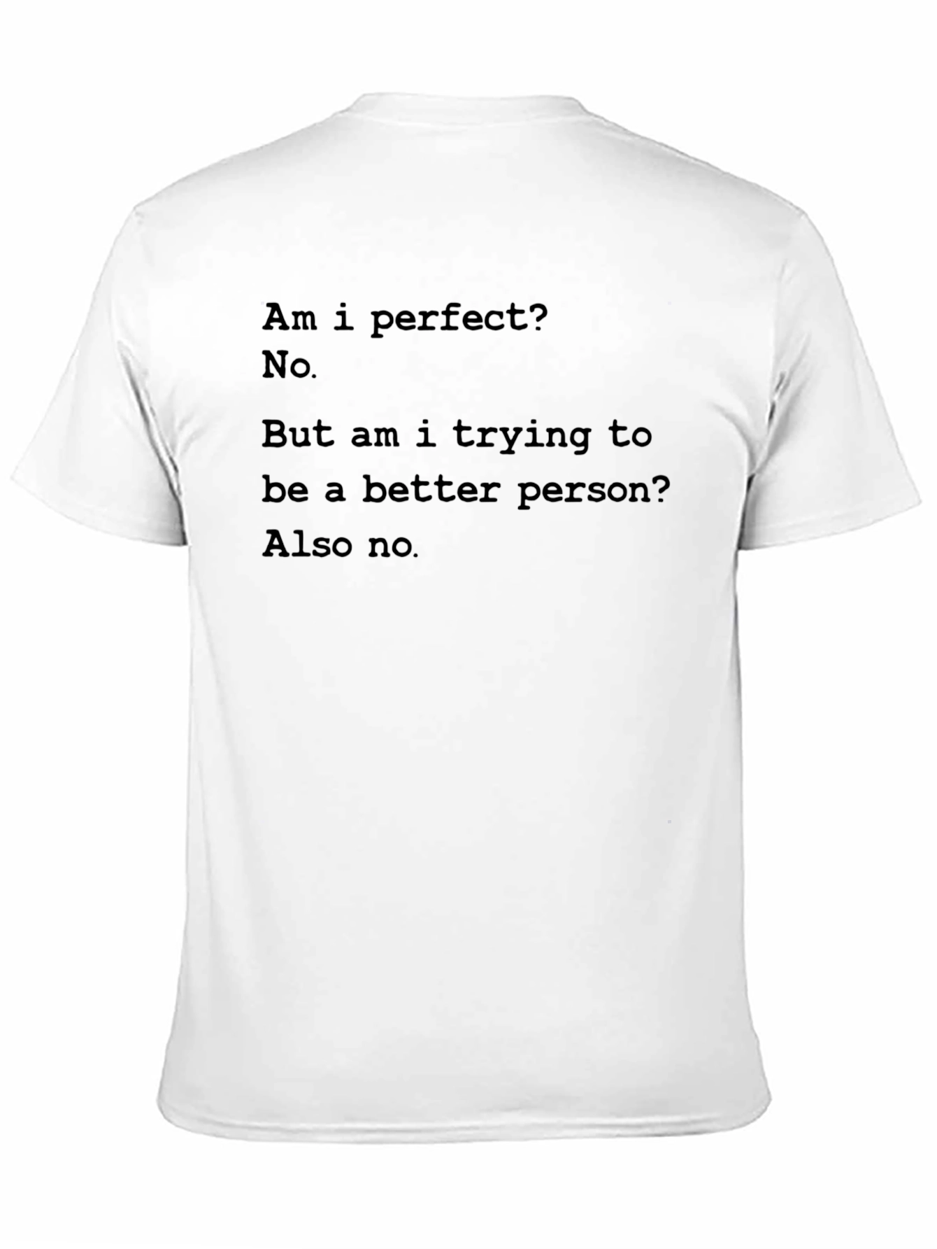 Am I Perfect? No Funny T-Shirt
