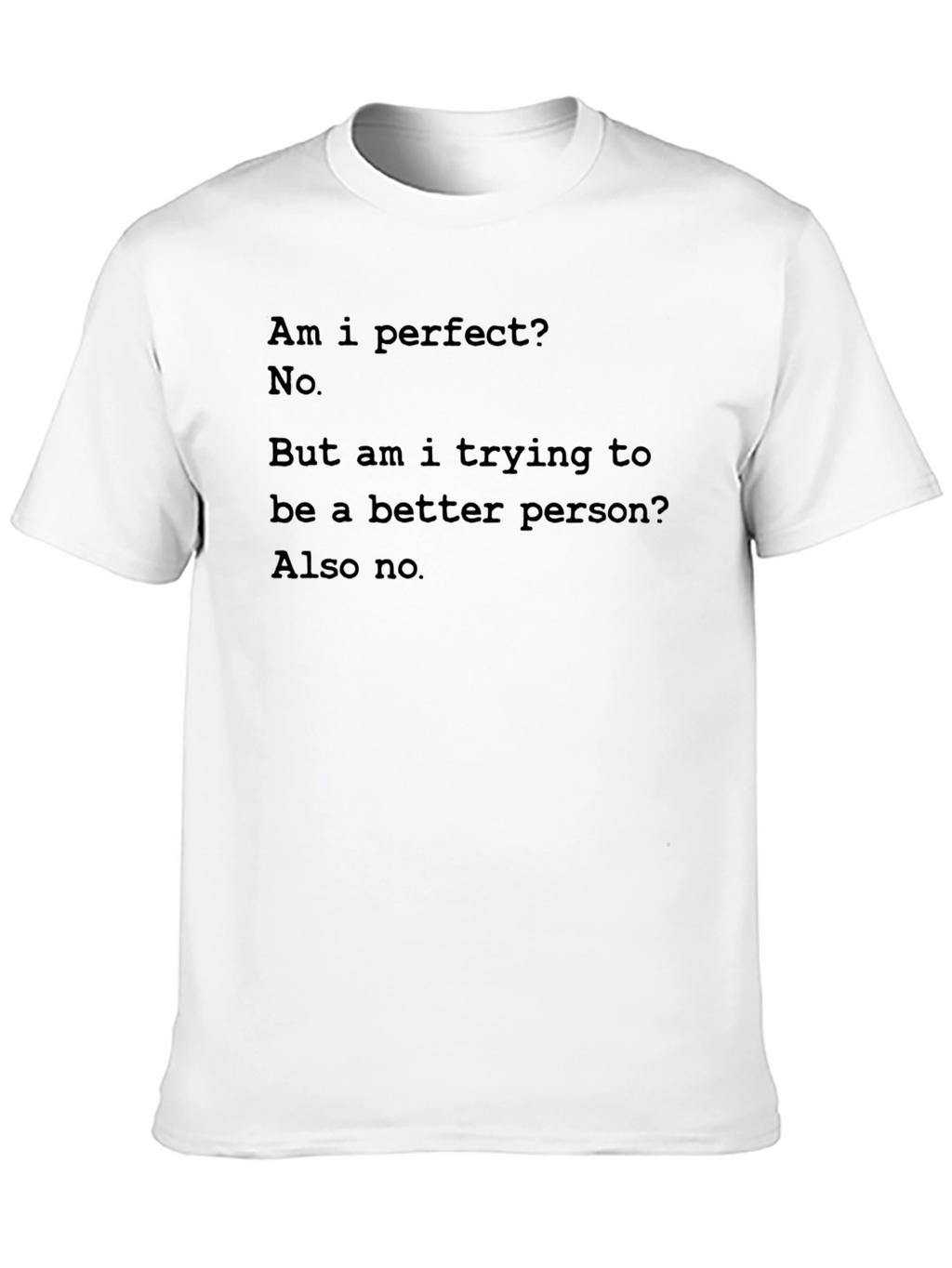 Am I Perfect? No Funny T-Shirt