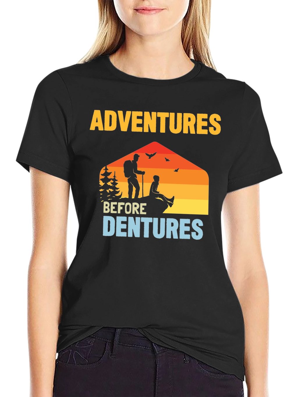 Adventures Before Dentures Graphic T-Shirt