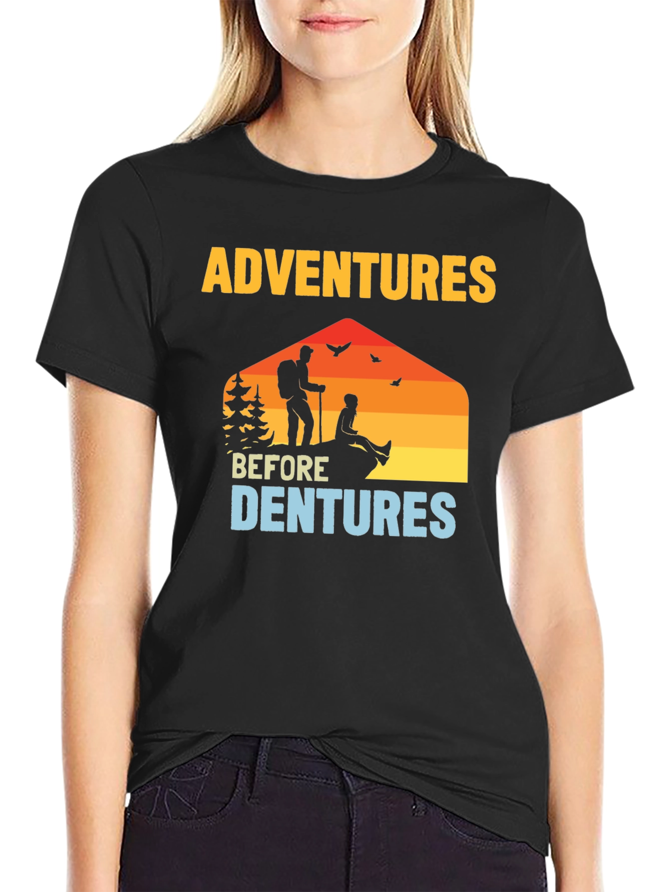 Adventures Before Dentures Graphic T-Shirt