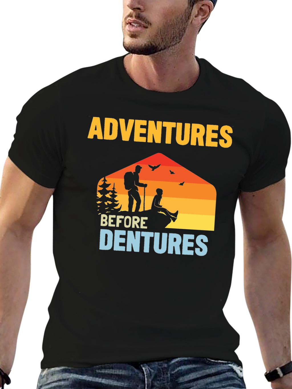 Adventures Before Dentures Graphic T-Shirt
