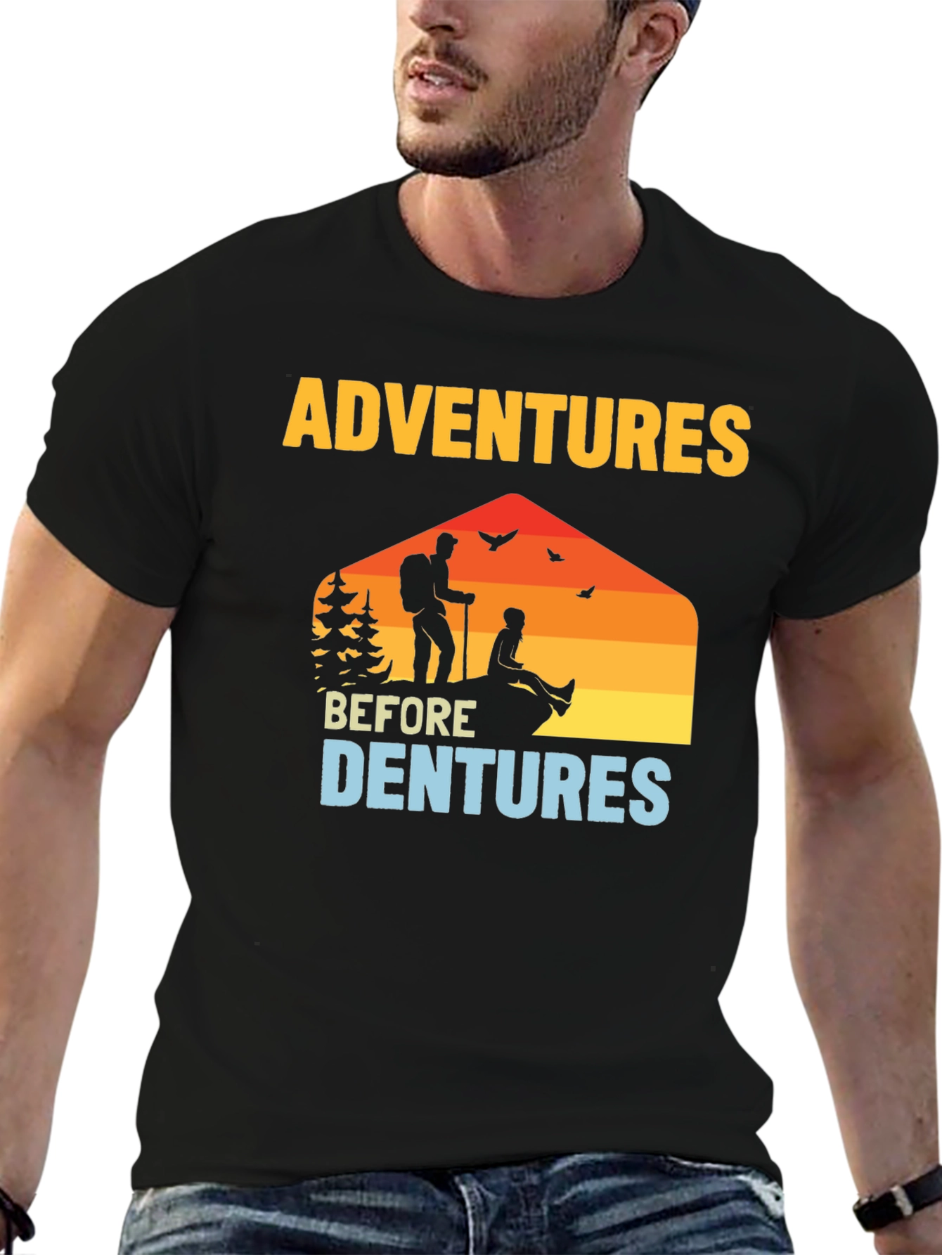 Adventures Before Dentures Graphic T-Shirt